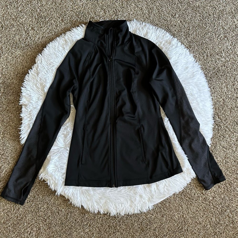 Z by Zella Jacket Black Front Zip Active Womens Size Small